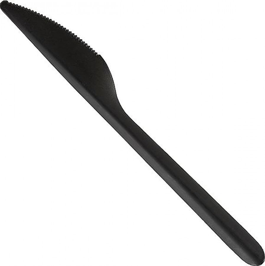 Cutite de plastic, de culoare neagra, Miro, (15buc/set)