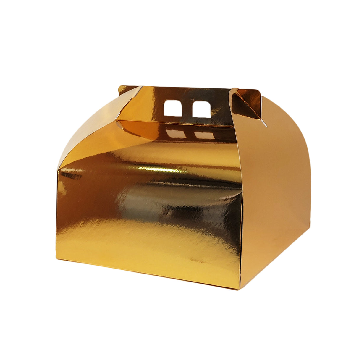 Cutie pentru tort, aurie, 25x25cm