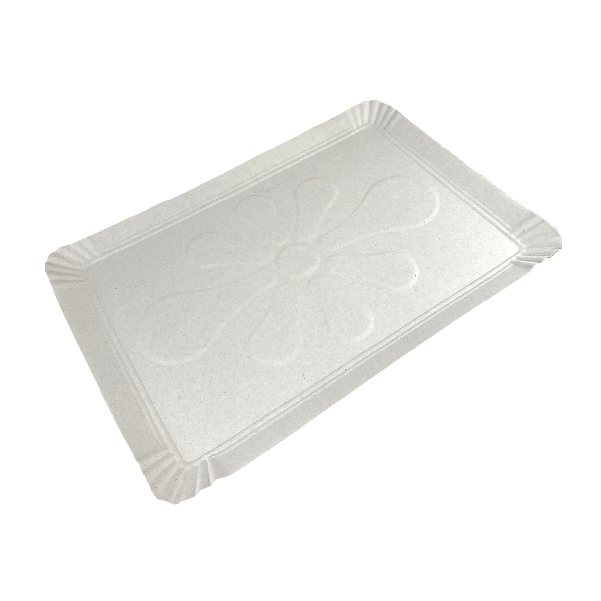 Tăviță pentru prăjituri, din carton, T12, alb, 34,5 x 24,5 cm, (100 buc/set)