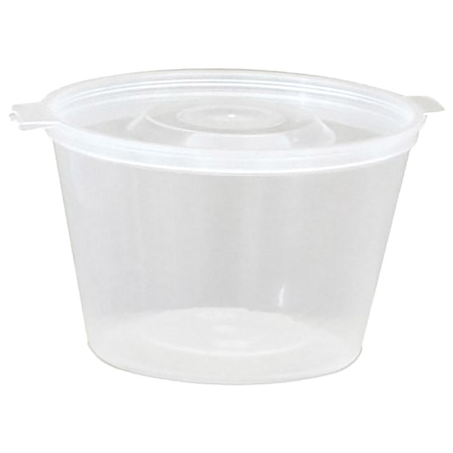 Sosieră cu capac atașat, PP, 120ml, 50 bucăți/ set