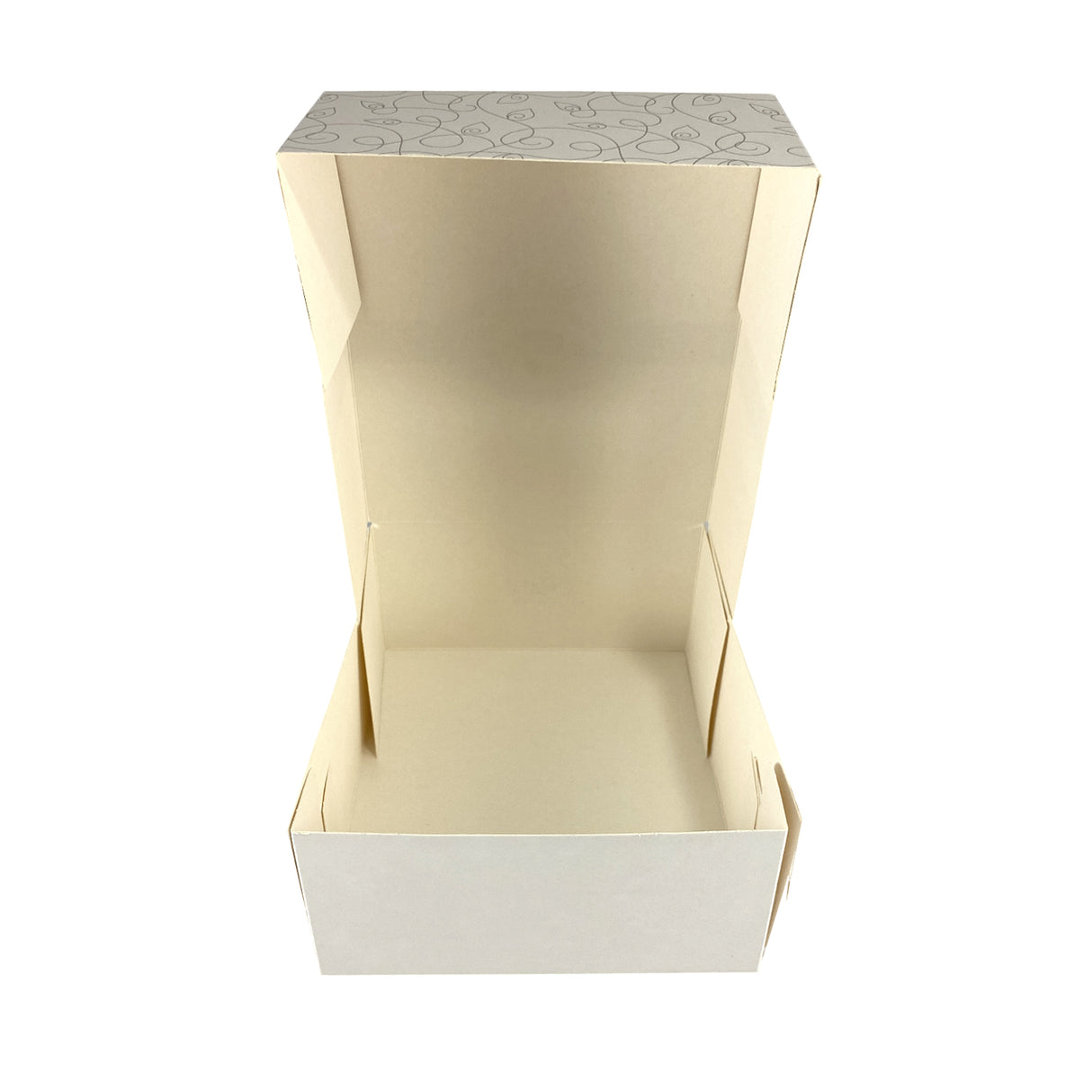 Cutie pentru prăjituri, Diamond, alb, 26x26x8 cm