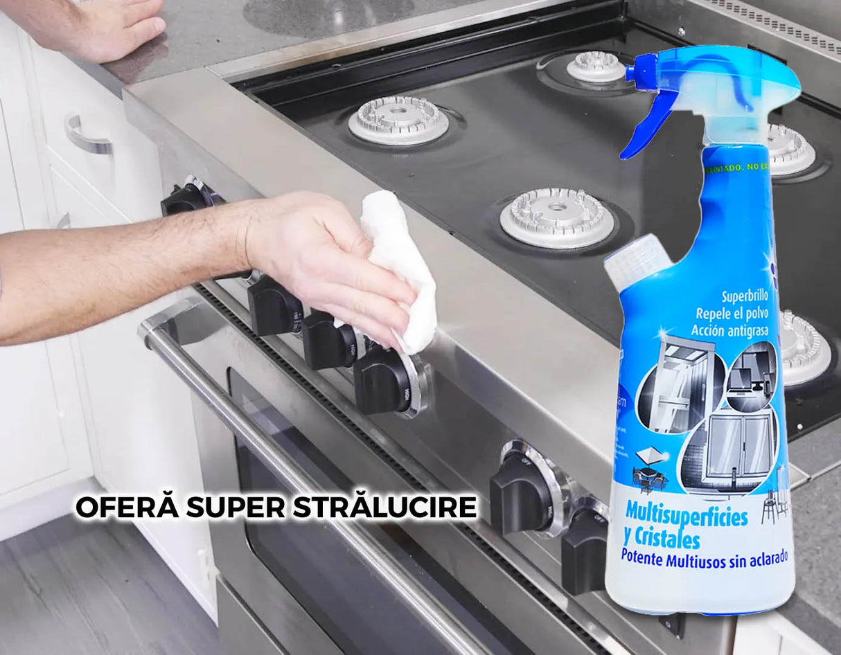 Detergent superconcentrat pentru multisuprafete si STICLA, CONCENTRALIA® 425 ml, degresant, antistatic cu efect de stralucire