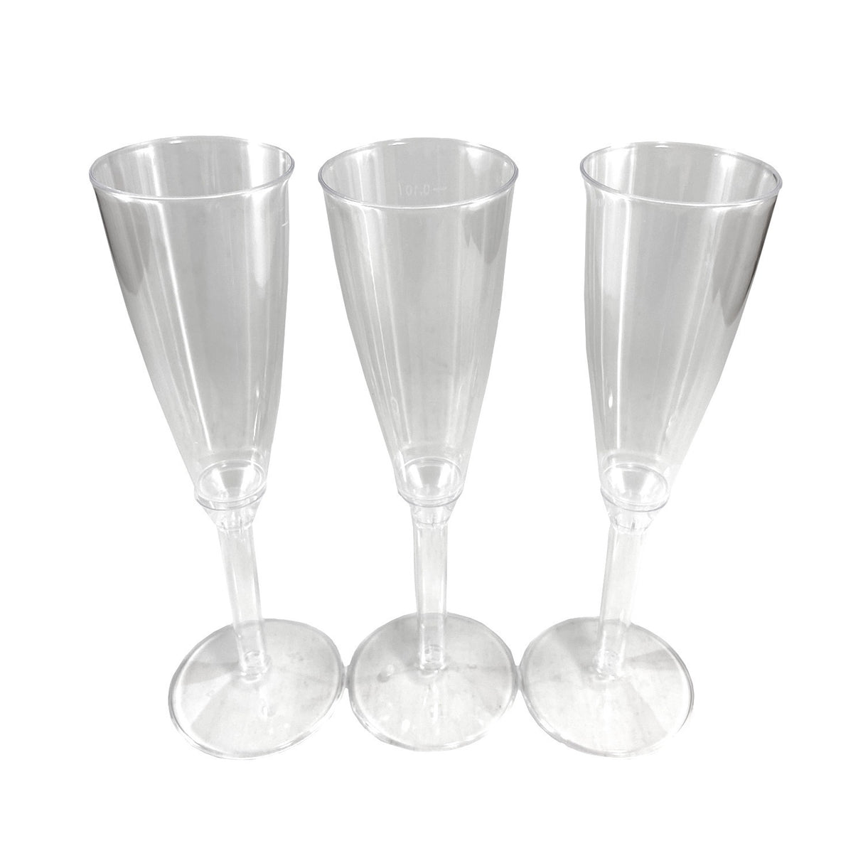 Pahare din plastic pentru sampanie, 100 ml, (10buc/set)