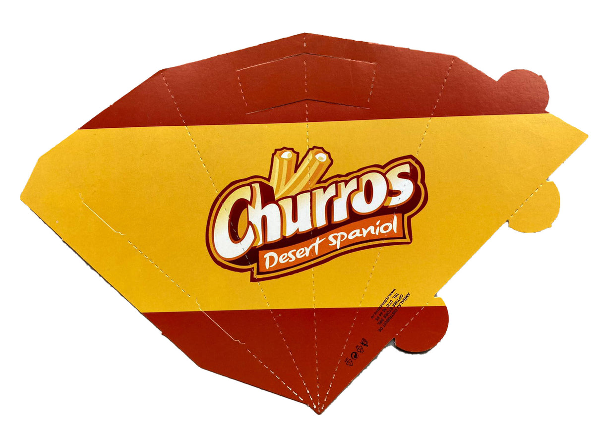 Cornet Churros, Kraft natural, Multicolor, 21x8 cm, (250buc/set)