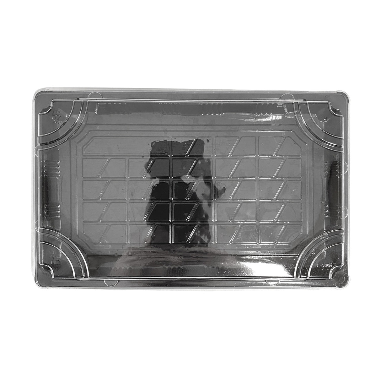 Caserola pentru sushi cu capac transparent, 21x13 cm, (100 buc/set)
