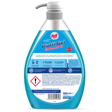 Gel de vase concentrat, Bicarbonat si Salvie, Dual Power, 1 L