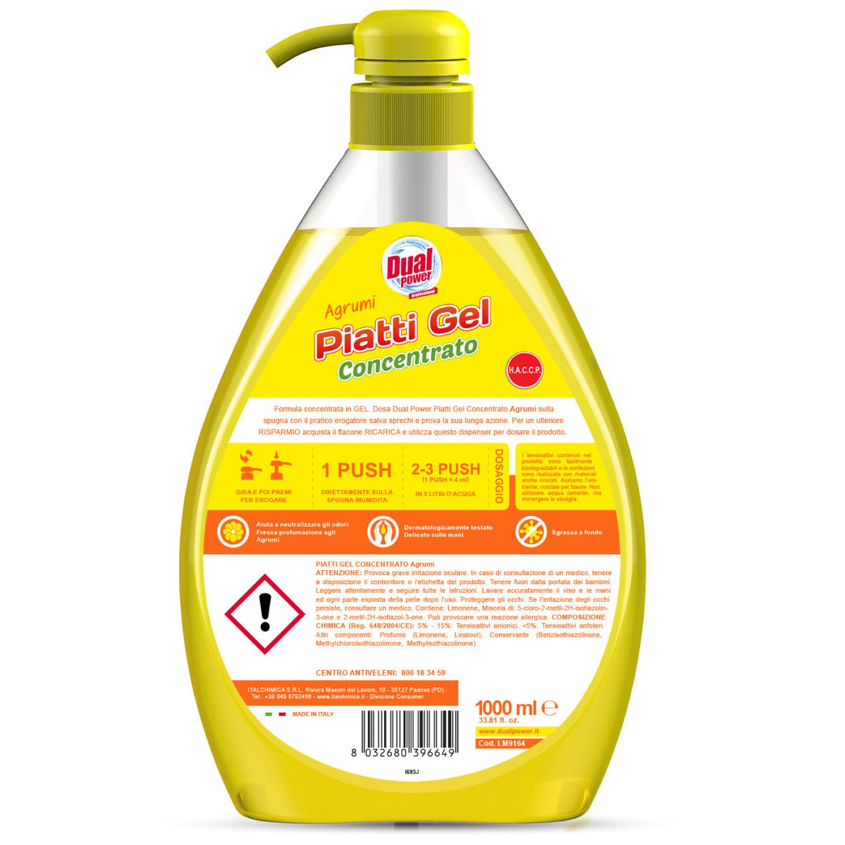 Gel de vase concentrat, Citrice, Dual Power, 1 L