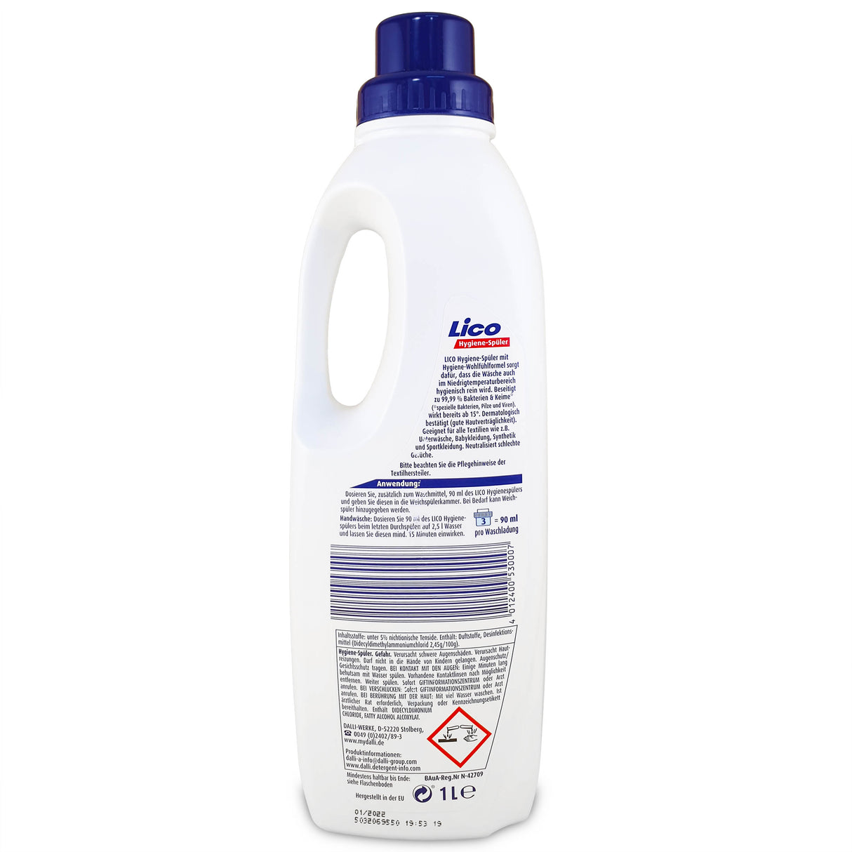 Lico, detergent de rufe cu acțiune igienizantă, 1L