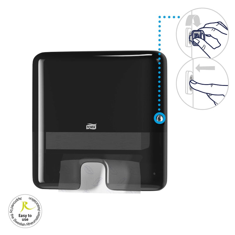 Tork Dozator de Prosoape pentru Mâini Xpress® Multifold Mini Negru H2