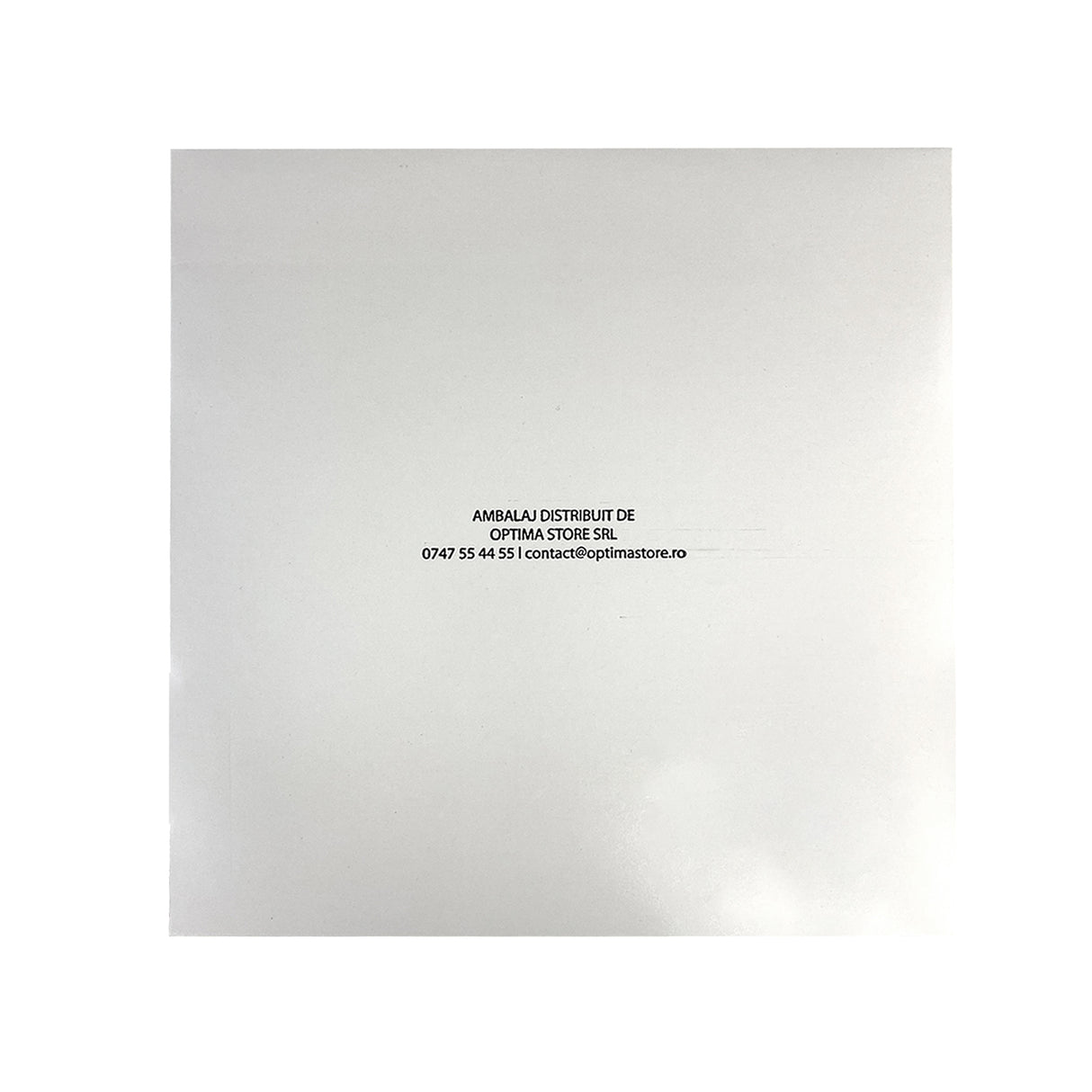 Cutie pentru prăjituri, BLANC, cu capac atașat, 25x25x8 cm