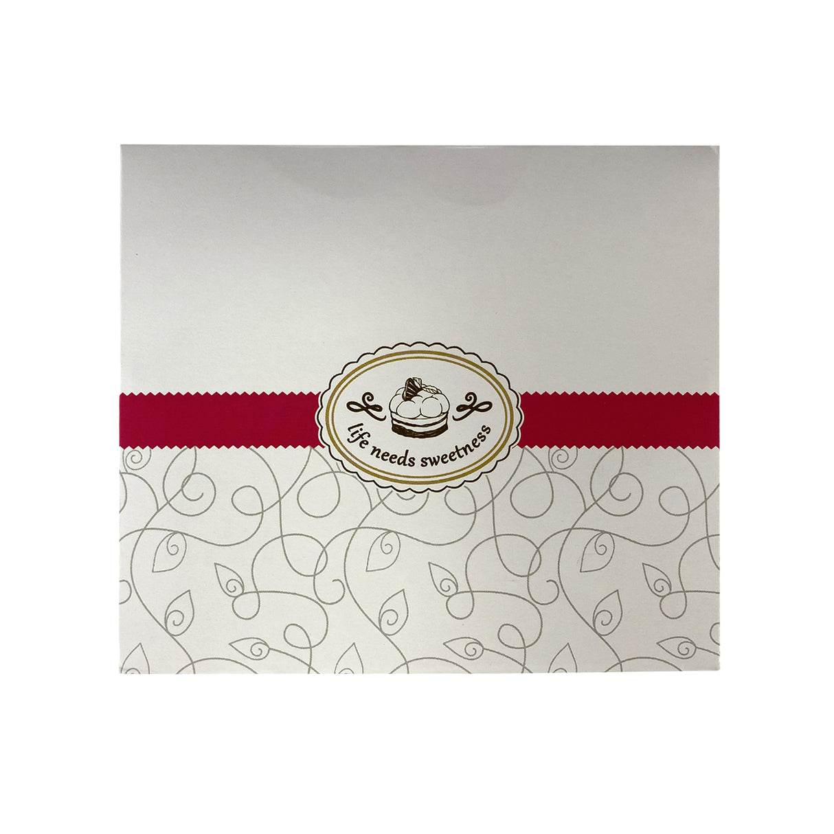 Cutie pentru prăjituri, Diamond, alb, 16x14x8 cm