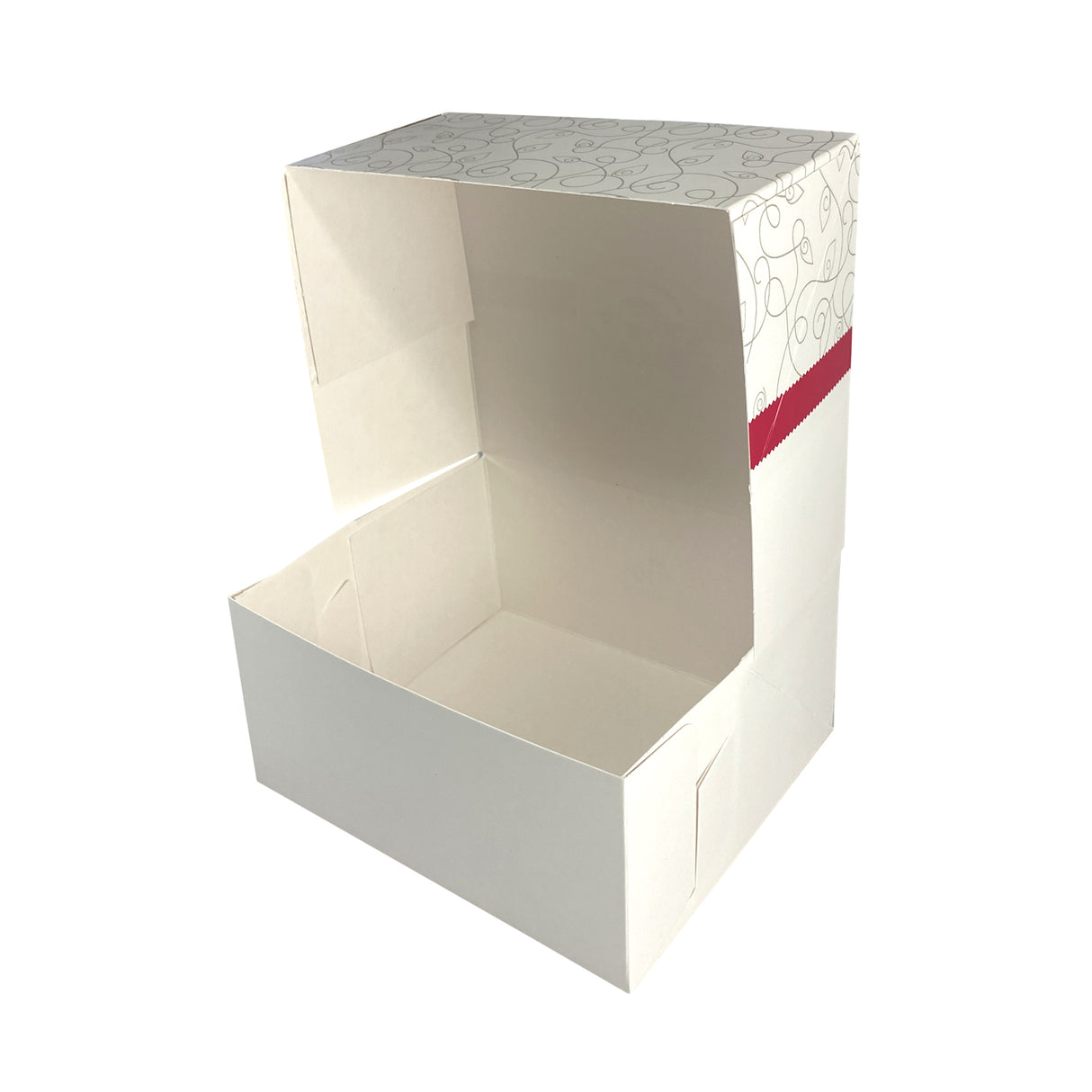 Cutie pentru prăjituri, Diamond, alb, 16x14x8 cm