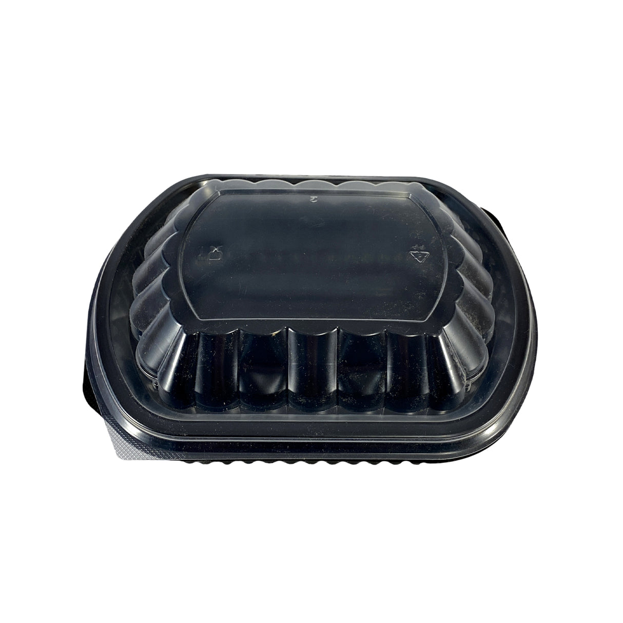 Caserolă, oval, PP negru, 1000 cc, (50buc/set)