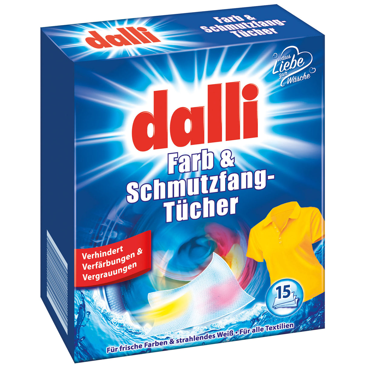 Servetele ce capteaza culorile Color Catcher DalIi pentru masina de spalat rufe, absorbant de pigment si murdarie, (15buc/set)