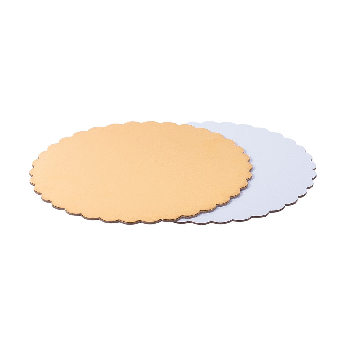 Disc pentru tort, festonat, auriu, ⌀28cm