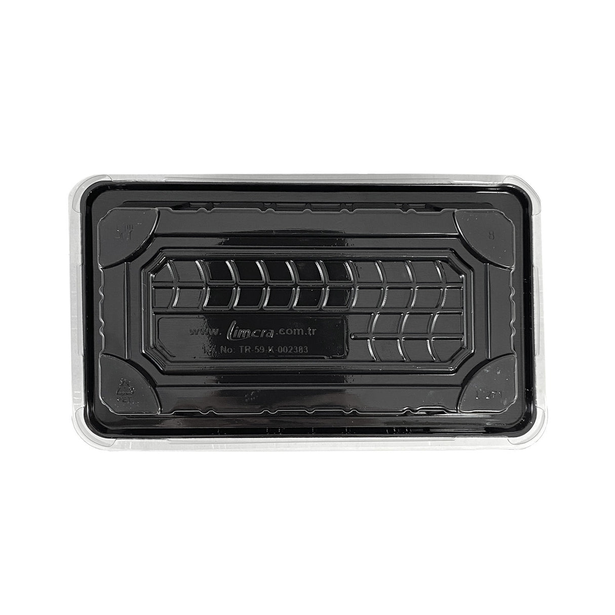 Caserola pentru sushi cu capac transparent, 16x9 cm, (100 buc/set)