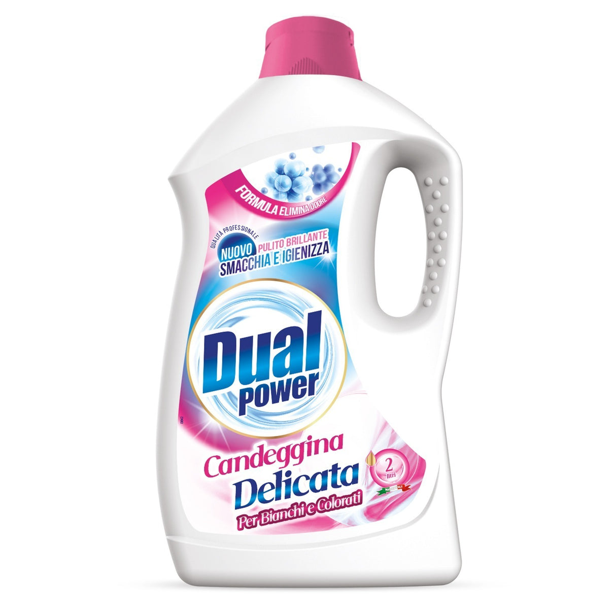 Inalbitor pentru rufe albe si colorate, Dual Power Lavatrice Candeggina, 2 L