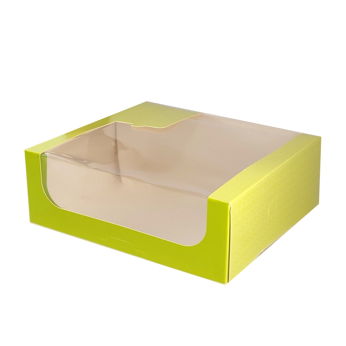 Cutie pentru prăjituri, HAUTE VISION, cu fereastră, verde, 28x28x10cm