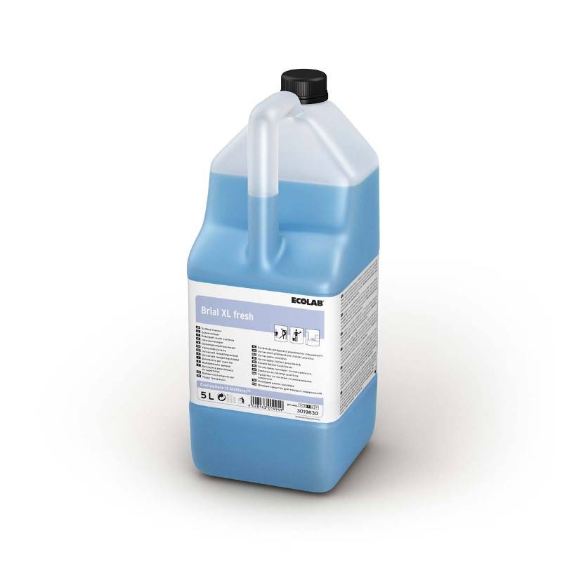 Ecolab Brial XL Fresh, detergent concentrat pentru suprafețe lucioase și sticlă, parfumat, 5L