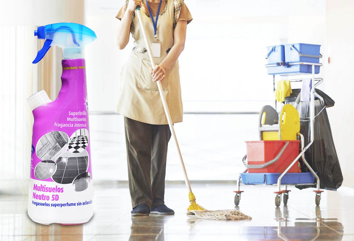 Detergent pardoseli superconcentrat NEUTRAL 5D CONCENTRALIA® 425 ml, fara clatire, cu parfum intens