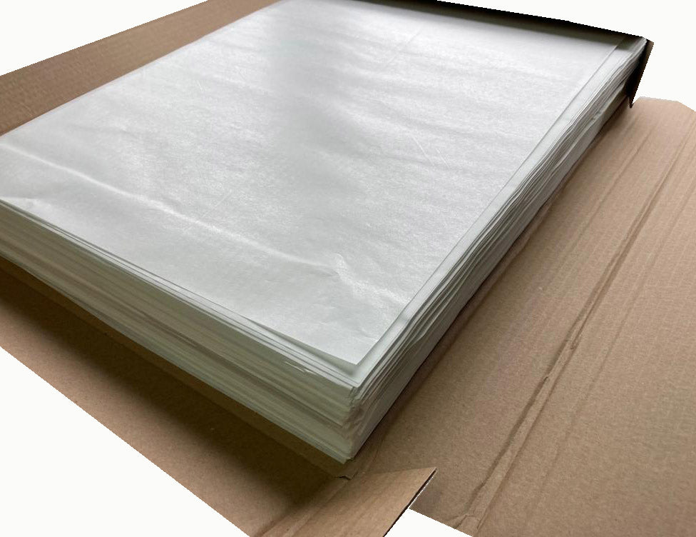 Hârtie pentru ambalarea alimentelor, alb, mătase și polietilenă, 37x50 cm, 10kg