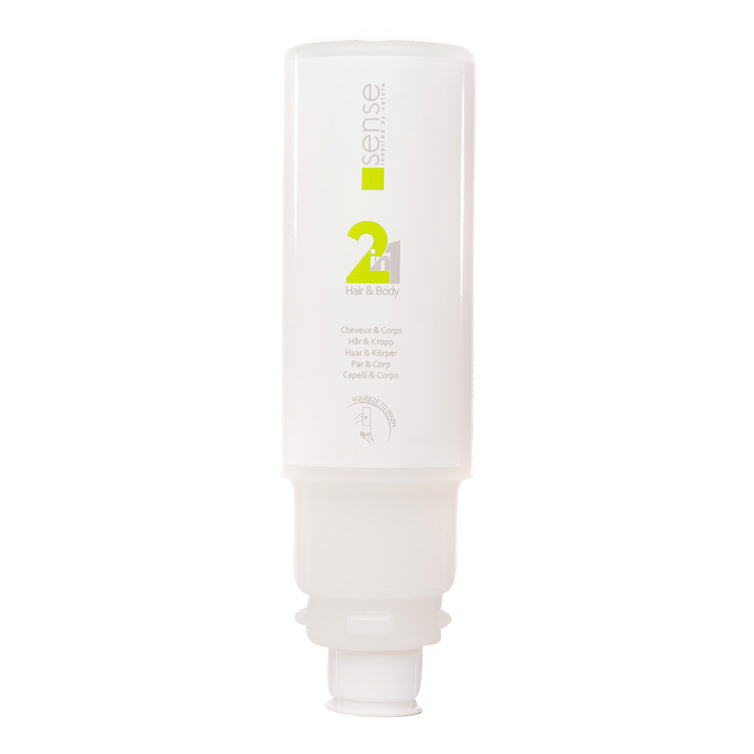 Dispenser, gel mix 2 in 1, pentru par si corp, Sense, 450 ml