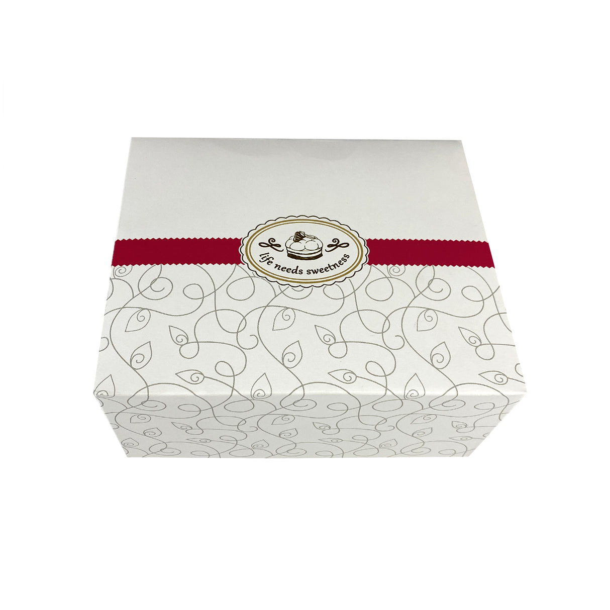 Cutie pentru prăjituri, Diamond, alb, 16x14x8 cm