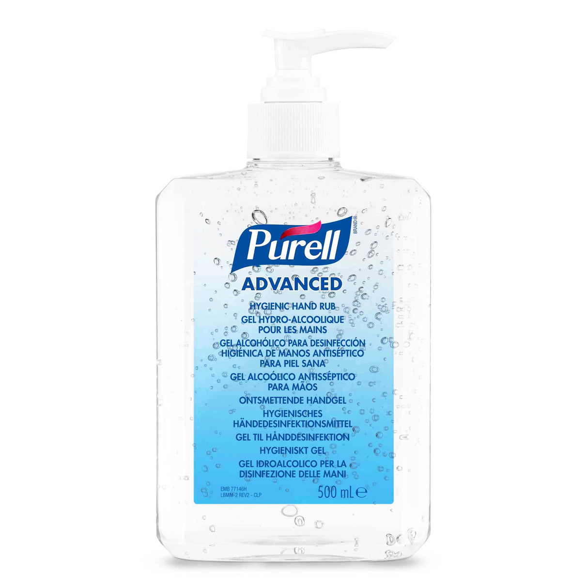 Gel antibacterian dezinfectant PURELL 500ml, avizat, cu pompita, igienizant pentru maini