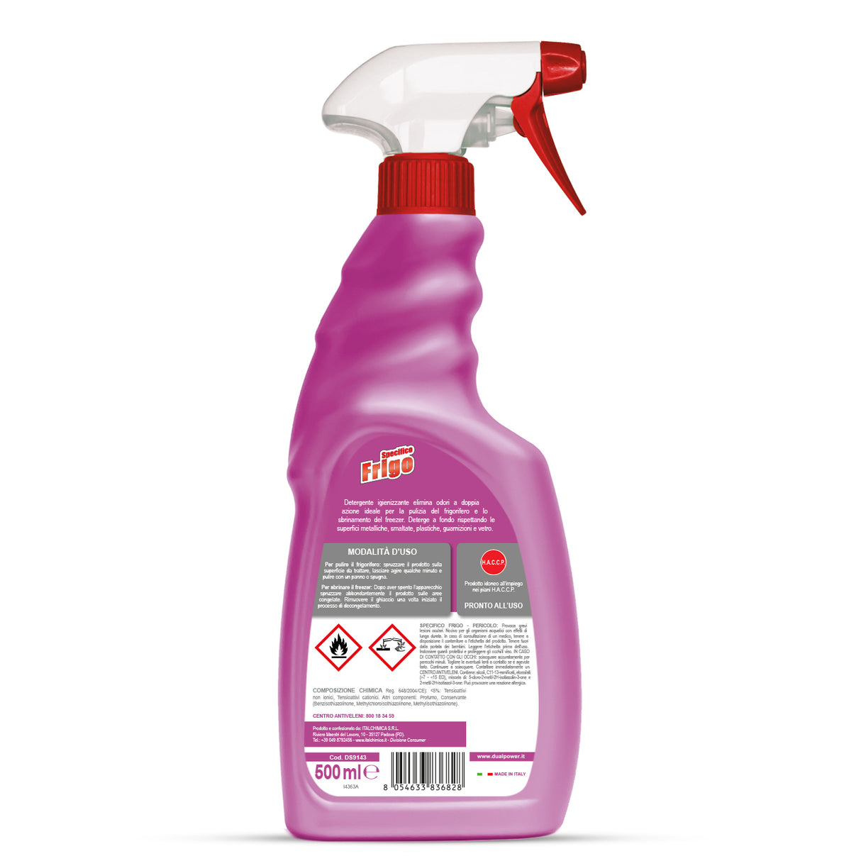 Solutie Frigo Dual Power, pentru curatare frigider 500 ml