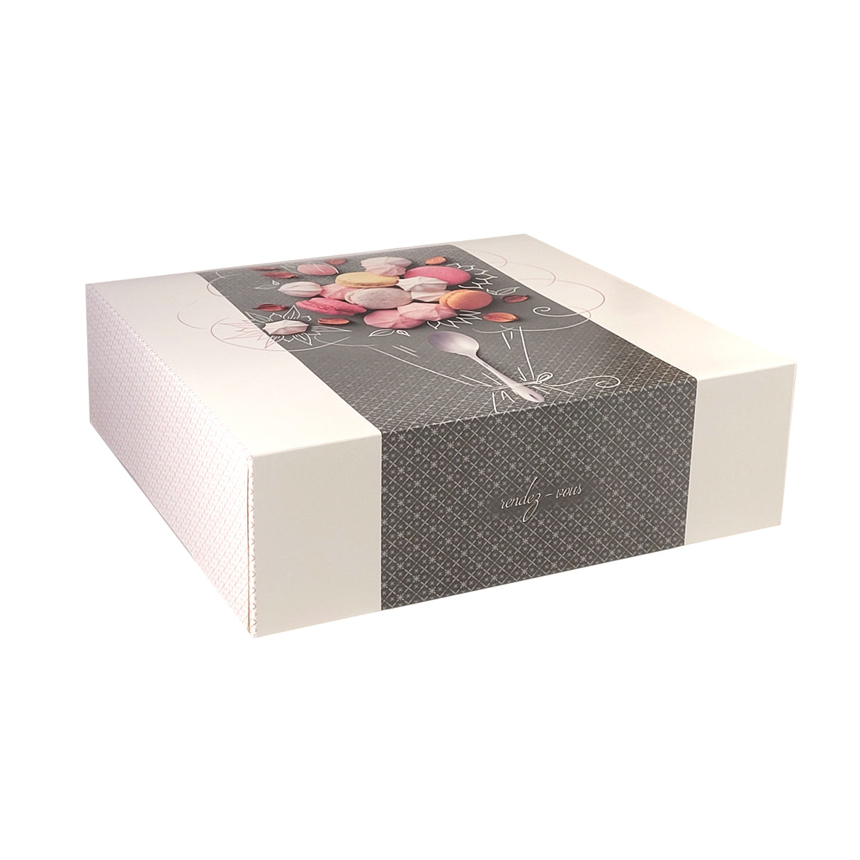 Cutie pentru prăjituri Rendez Vous, cu capac atașat, 32x32x10