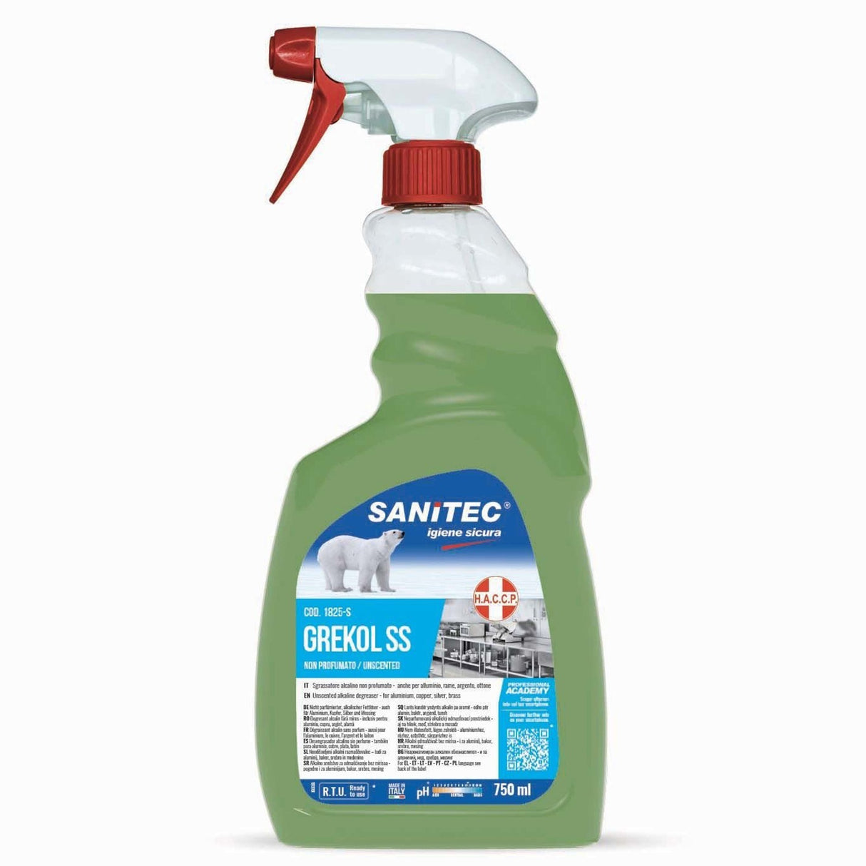 Degresant alcalin pentru orice tip de suprafețe, Sanitec Grekol SS, 750ml