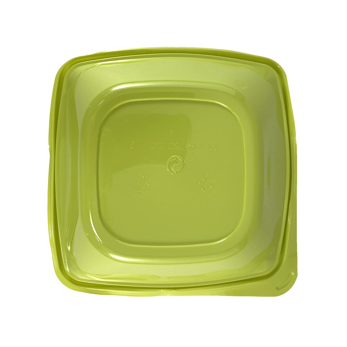Caserolă cu capac transparent, verde, 750cc, 50 bucăți/ set