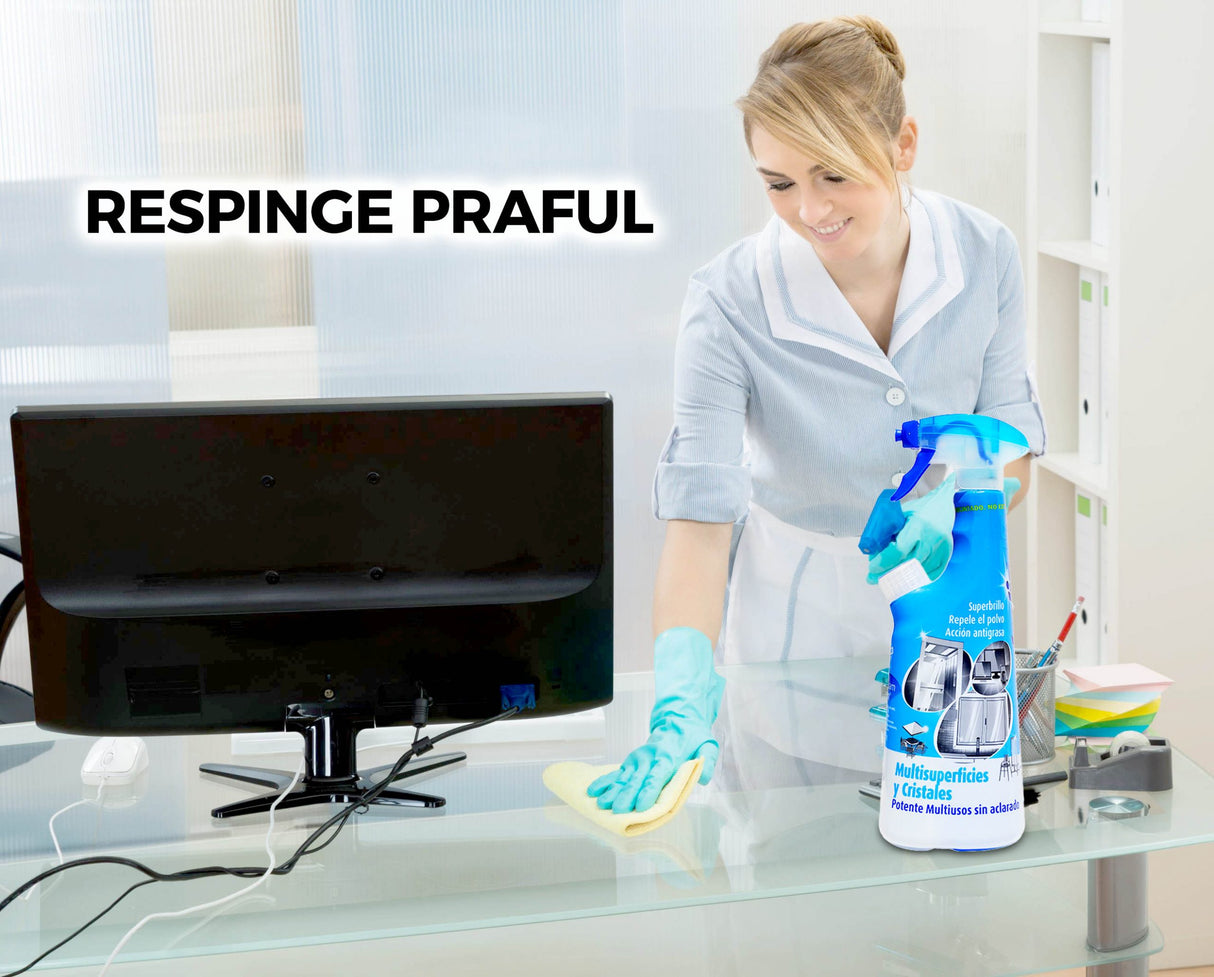 Detergent superconcentrat pentru multisuprafete si STICLA, CONCENTRALIA® 425 ml, degresant, antistatic cu efect de stralucire