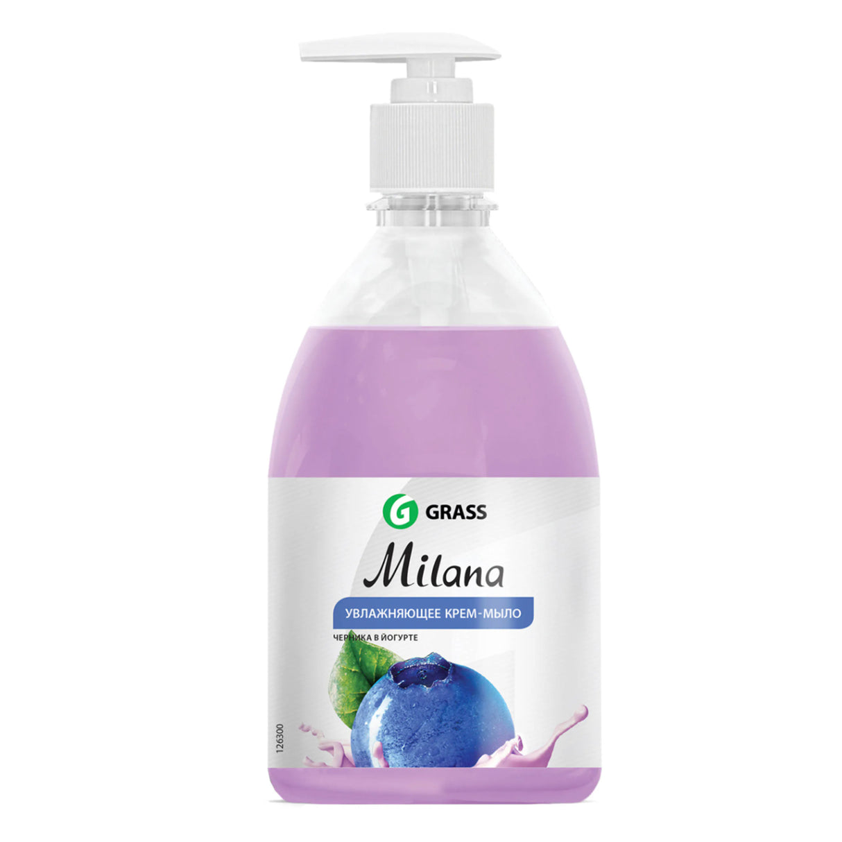 Sapun lichid cu aroma de afine cu pompita Grass Milana 500 ml