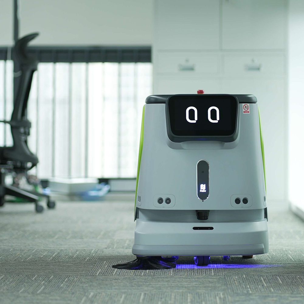 Robot 4-în-1 autonom profesional, Pudu CC1, funcții A.I, uz comercial