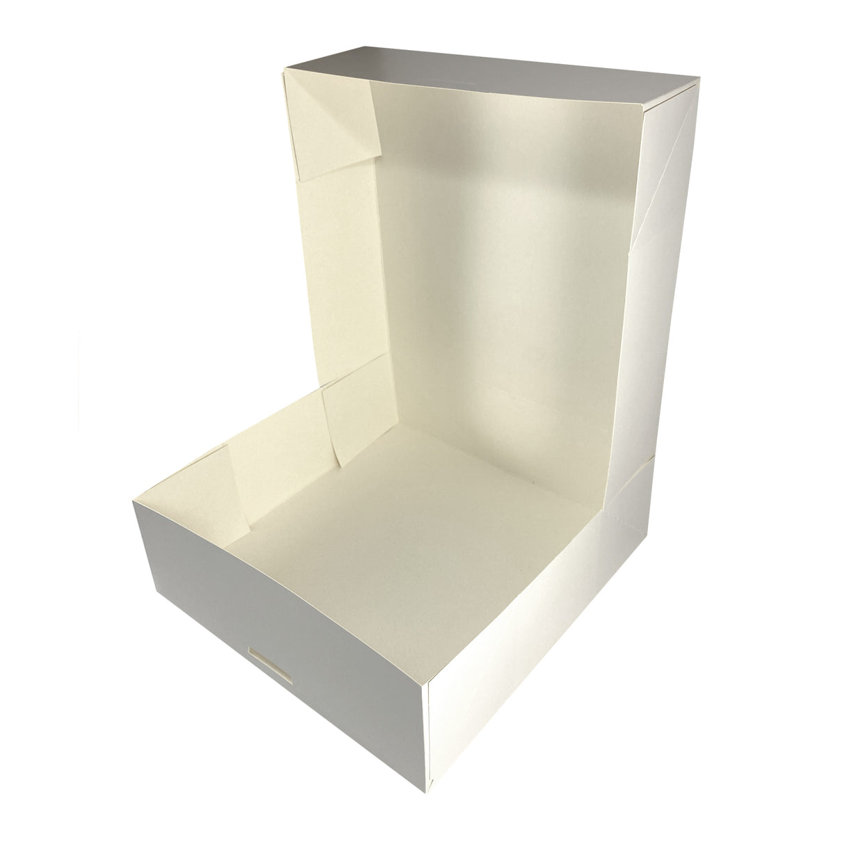 Cutie pentru prăjituri, BLANC, cu capac atașat, 25x25x8 cm