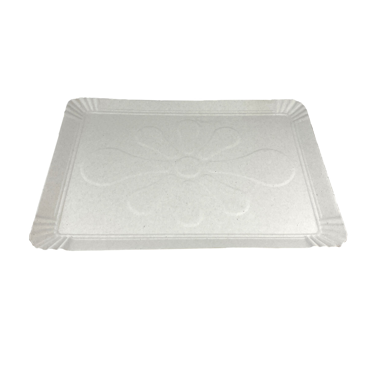 Tăviță pentru prăjituri, din carton, T12, alb, 34,5 x 24,5 cm, (100 buc/set)