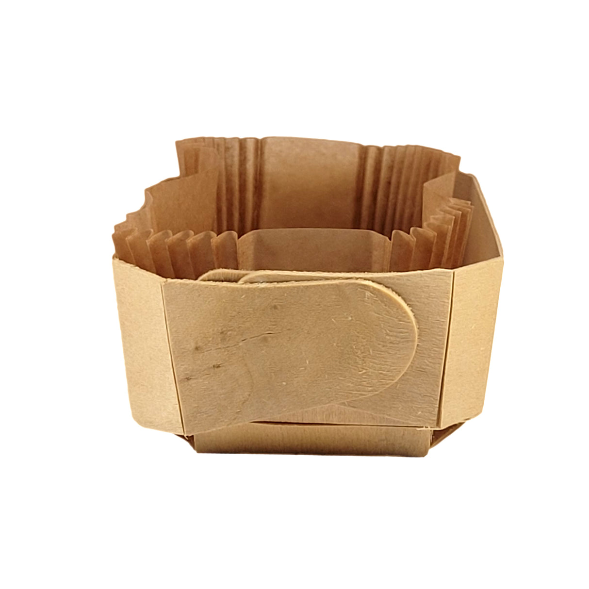 Forma pentru copt cozonac, din lemn cu foita, 18,5x11,5x6 cm, 350g