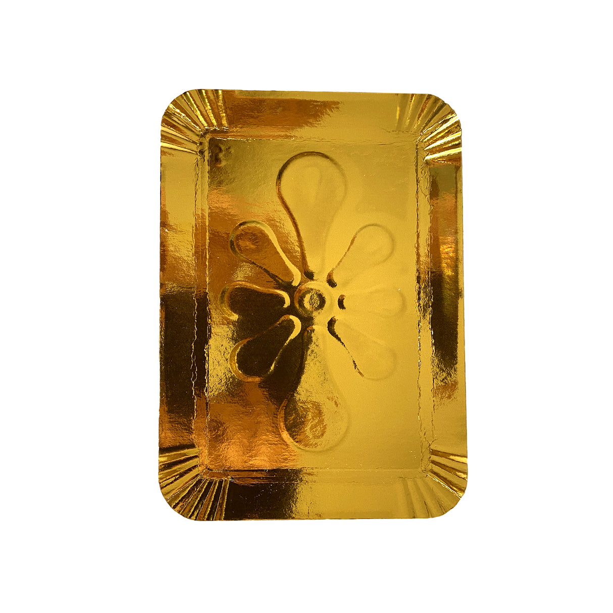 Tăviță pentru prăjituri, din carton, auriu, 24x23 cm, (100buc/set)