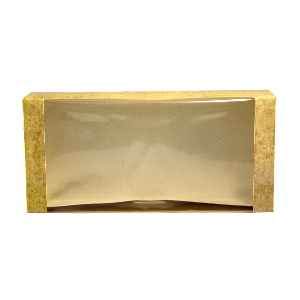 Cutie pentru prăjituri, kraft natural, cu fereastră, 32x14x5 cm