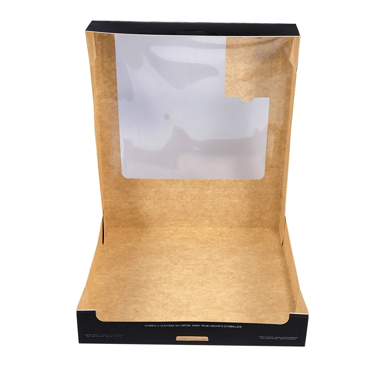 Cutie pentru prăjituri, NOIRE, cu capac atașat, margini negre, 28x28x5cm