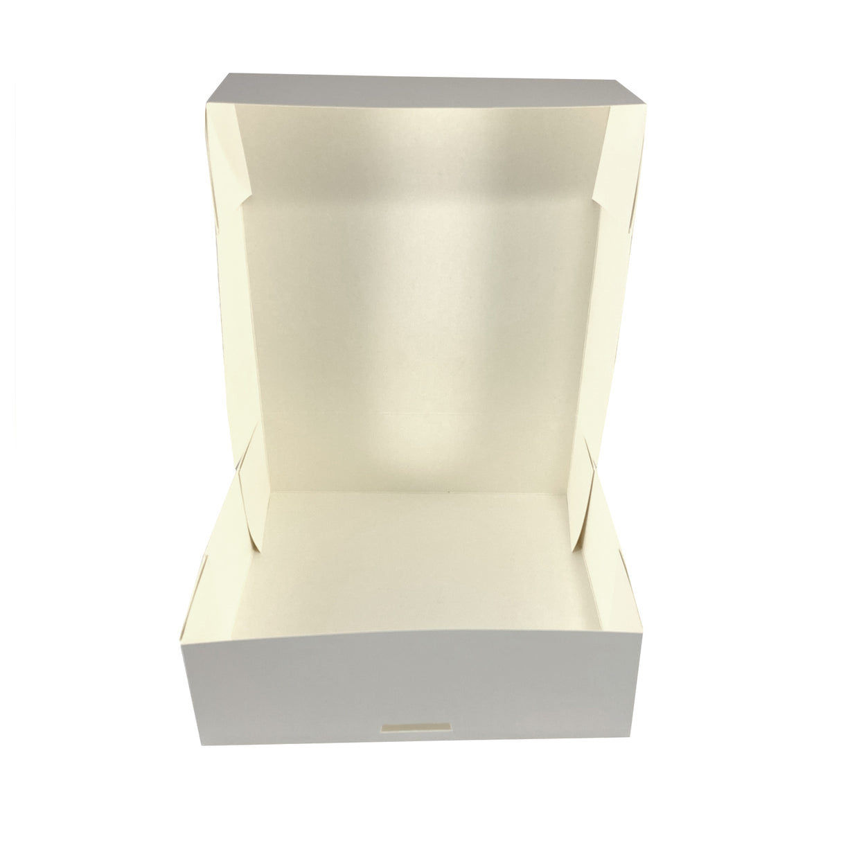 Cutie pentru prăjituri, BLANC, cu capac atașat, 25x25x8 cm