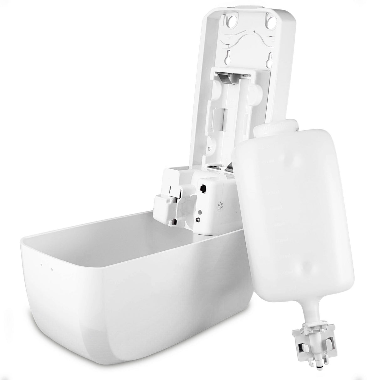 Dozator automat cu reumplere pentru dezinfectant P+L SYSTEMS 1L sau pentru sapun lichid