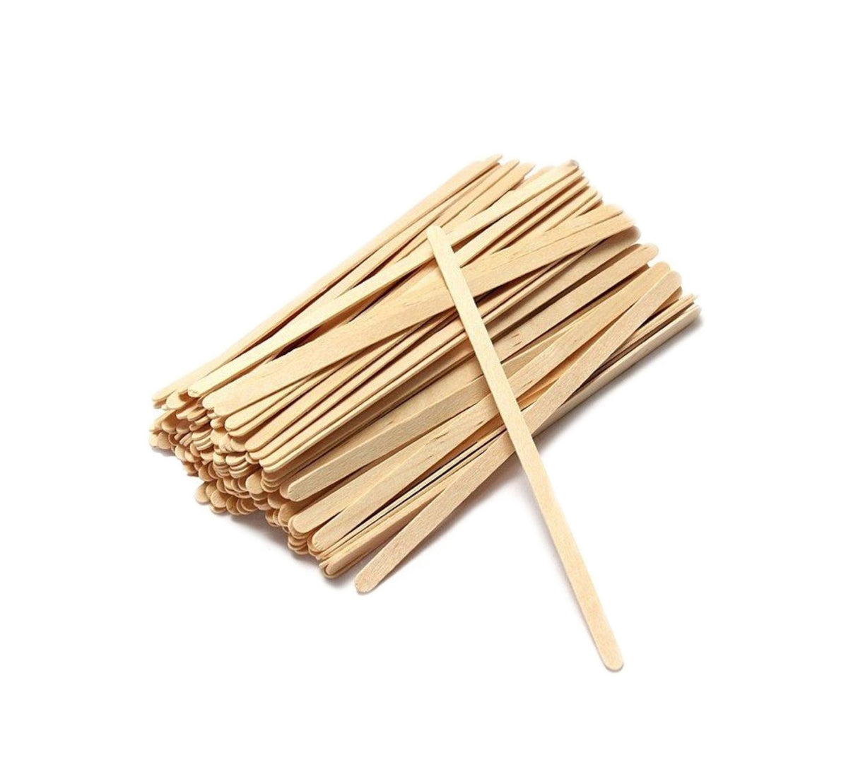 Bețe pentru cafea din lemn, ambalate individual, 10.5cm, (100 buc/set)