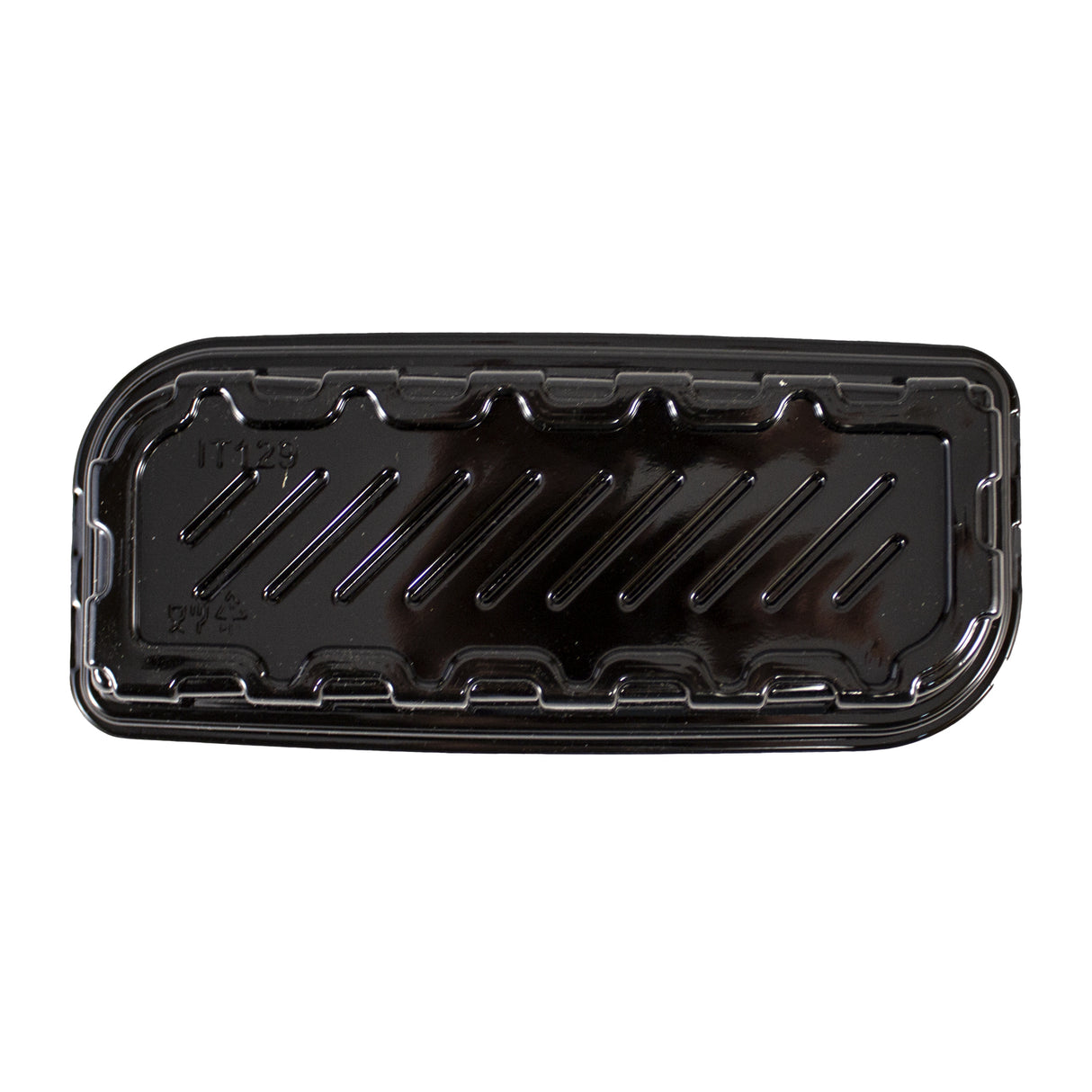 Caserolă cu capac transparent, negru, 500 cc, (50buc/set)