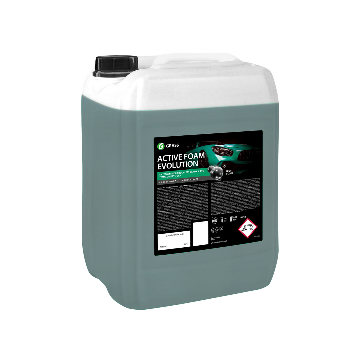 Spumă activă superconcentrată, spumare intensă, Grass Active Foam Evolution, 23kg