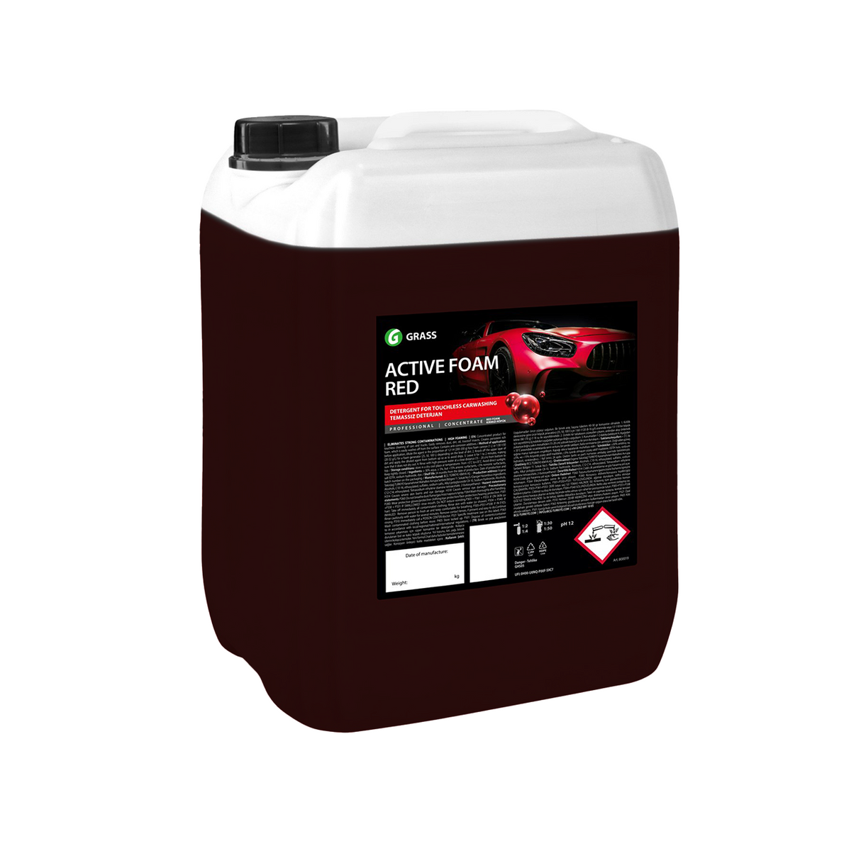 Spumă activă superconcentrată, spumare intensă, Grass Active Foam Red, 22kg