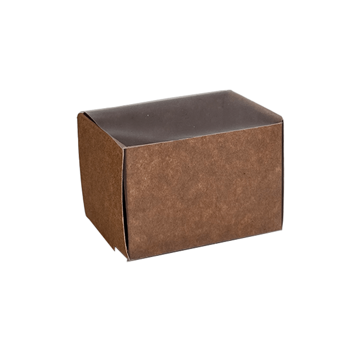 Cutie macarons cu manson transparent, natur, 70x50x45mm