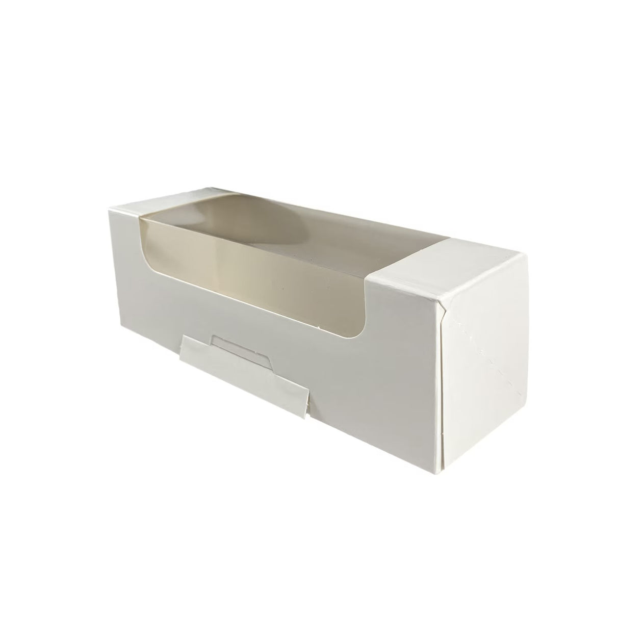 Cutie pentru ecler, cu fereastră, alb, 170x60x60mm