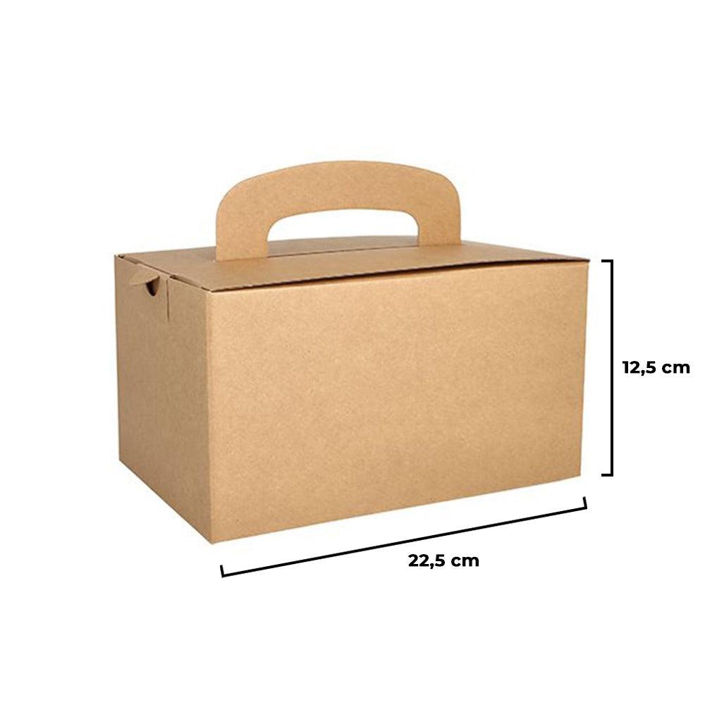 Cutie catering din carton, tip lunch box, 22x15x12cm